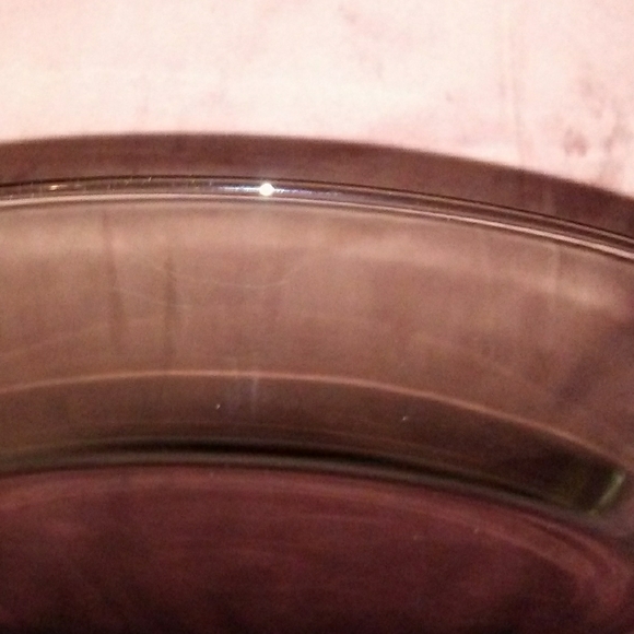 BOGO Vintage Smoky Black Glass Dinner or Serving Plate 11" - Picture 3 of 8